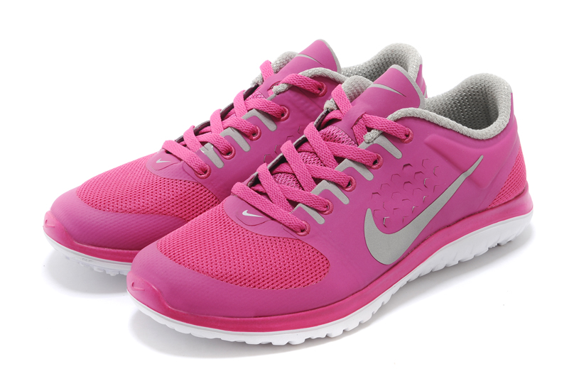Femmes Nike FS Lite Run chaussures de course gratuit gris rose (2)